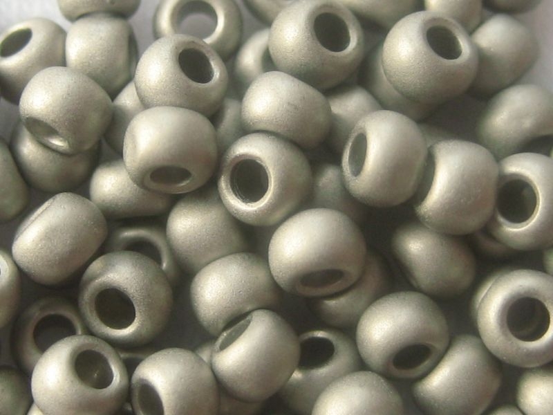 11/0 Rocailles TOHO Frosted Antique Silver 10g