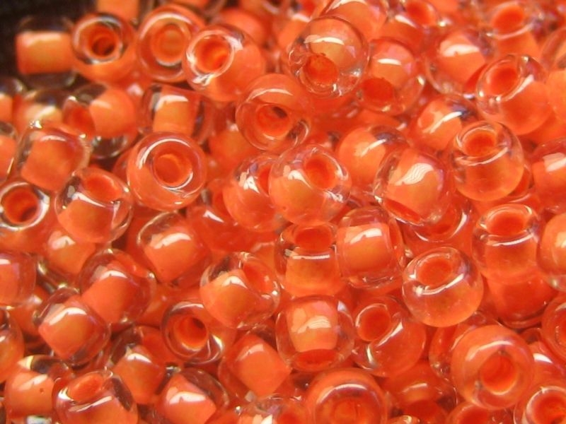 11/0 10g TOHO Rocailles Crystal Apricot Lined
