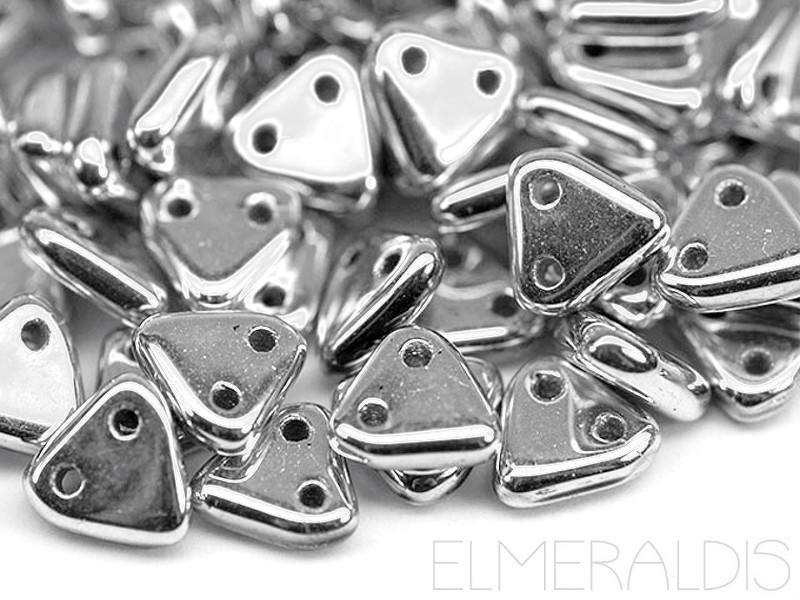 6mm CzechMates™ Triangle Silver Silber 5g ca. 40x