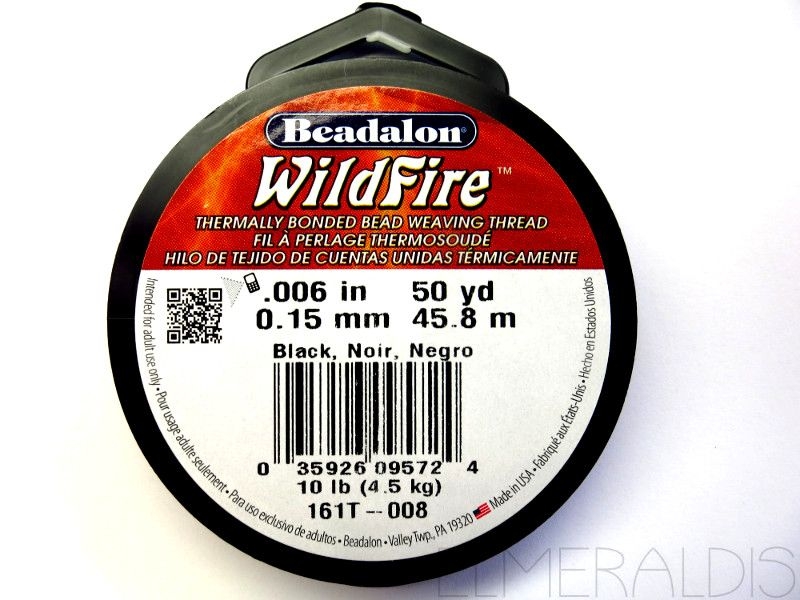 10 LB Wildfire 006 - 45 m Black schwarz 0,15 mm