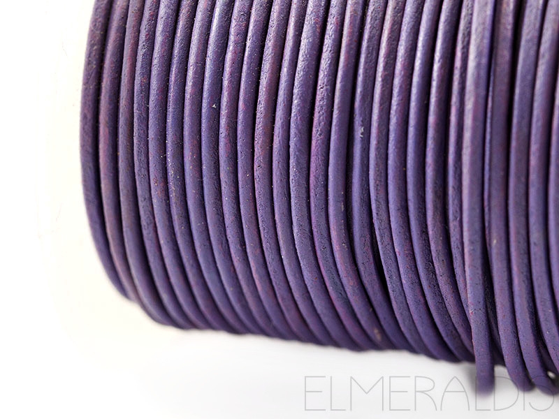 2mm Lederband Pastel Purple violett lila 1m