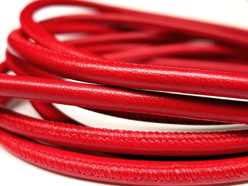 4mm Nappa Lederband Red rot 20cm