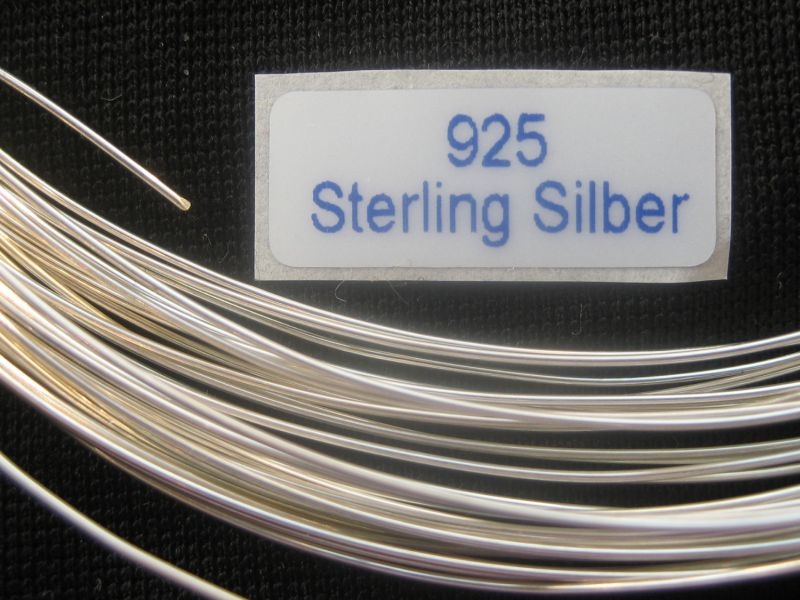 1 m Silberdraht 925 Silber