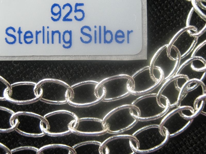 10 cm Ankerkette 925 Silber 5,5 mm